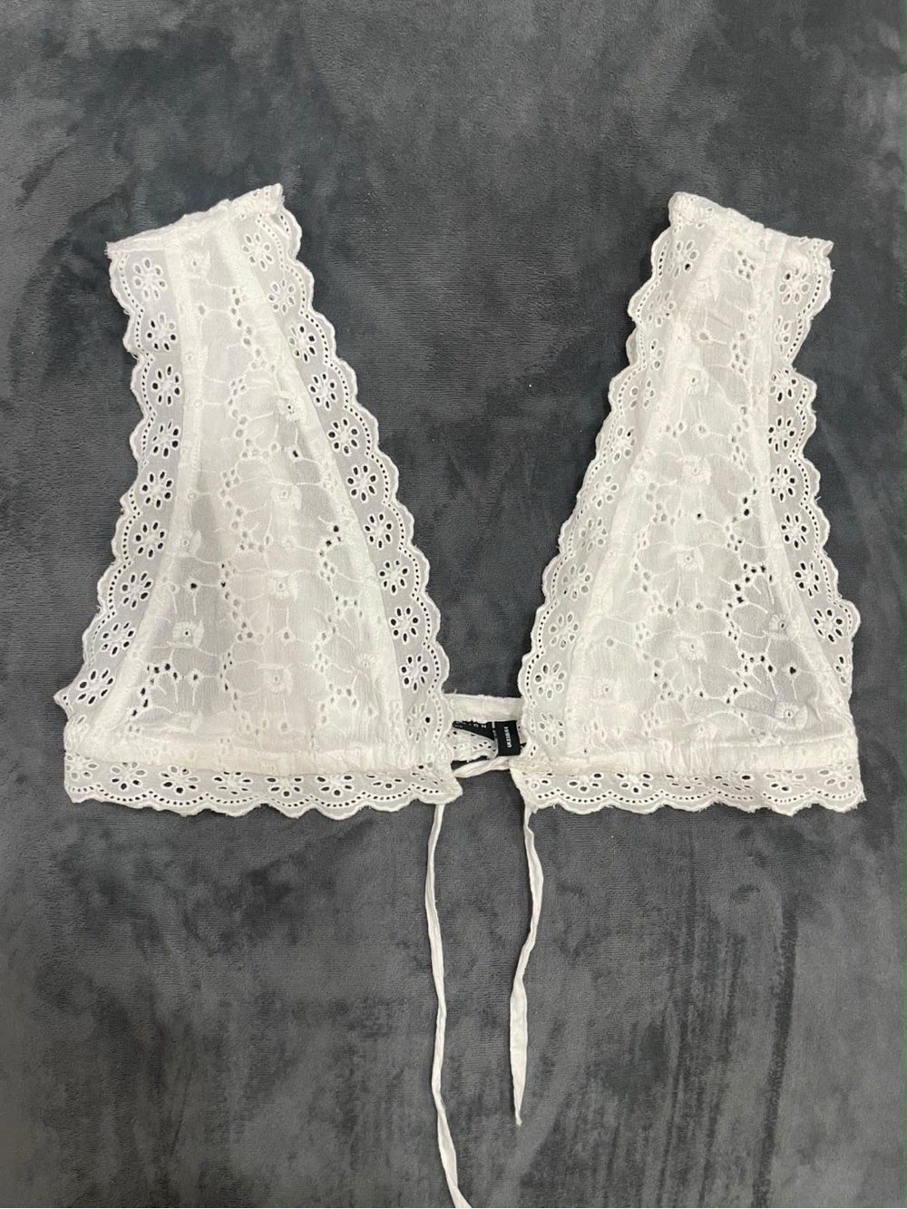 ASOS White Eyelet Lace Bralette